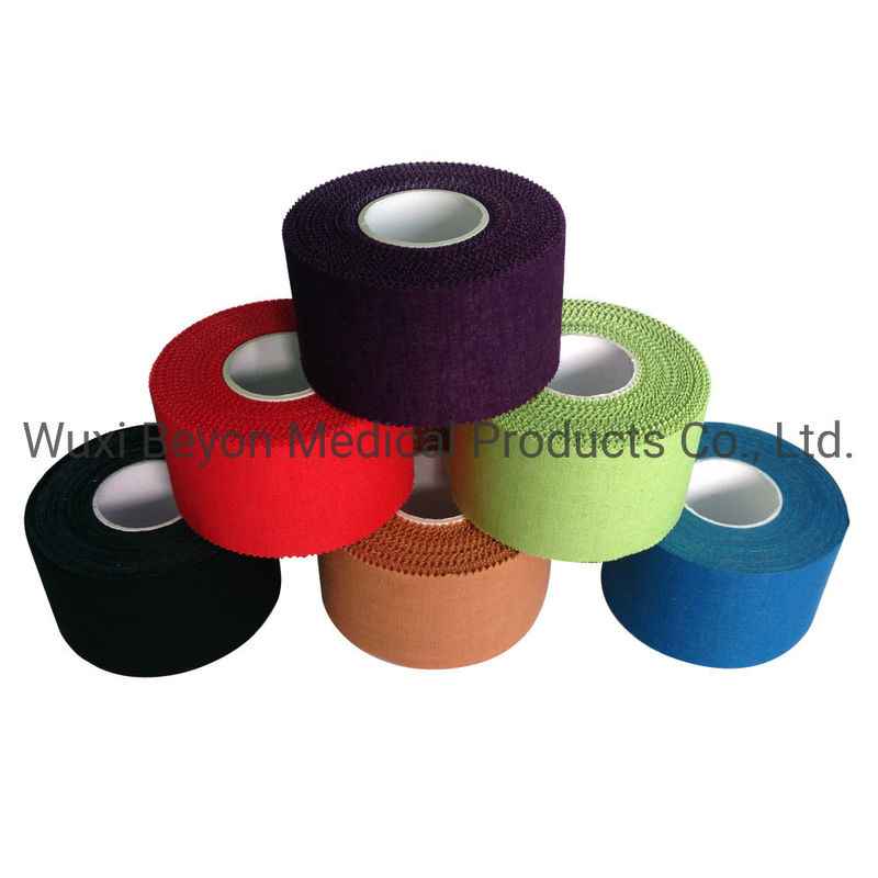 White Waterproof Volleyball Cotton Sports Tape   Strapping Hand Tear Athletic Sports Tape