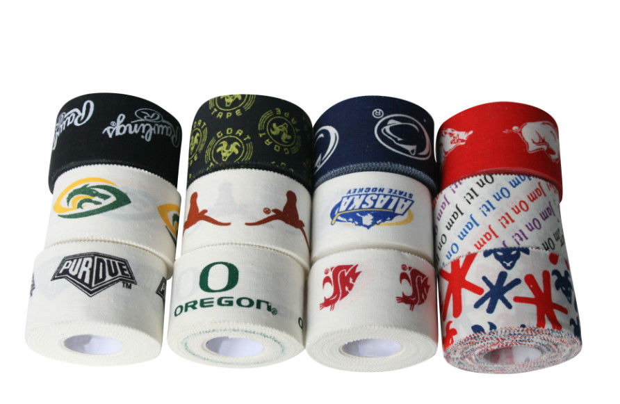 Private Logo Oem Printed Athletic Sports Tape Cotton Customized Printing